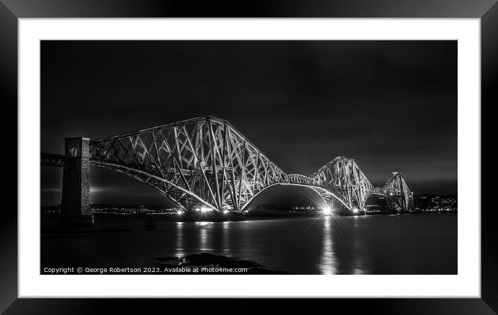The Iconic Forth Rail Bridge Framed Mounted Print by George Robertson