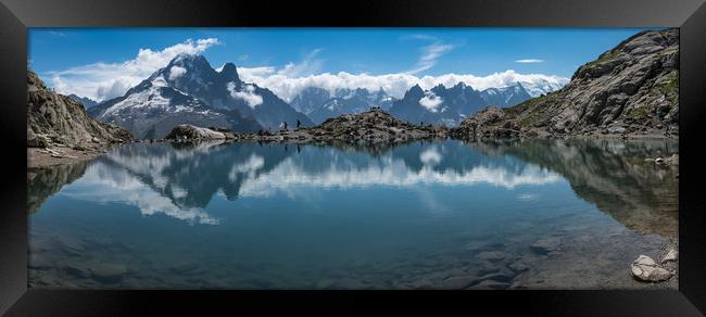 Lac Blanc and the Mont Blanc Massif Framed Print by George Robertson