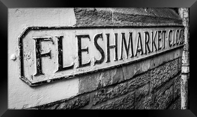 Fleshmarket Close Framed Print by George Robertson