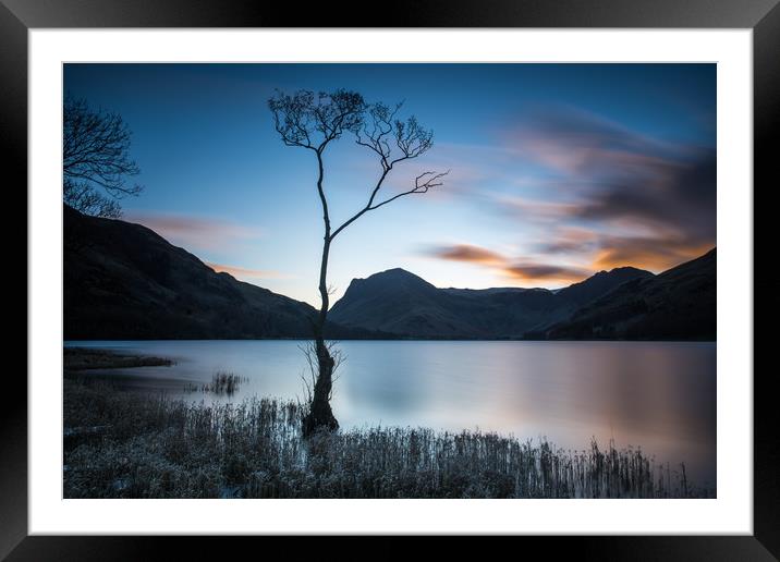 Buttermere sunrise Framed Mounted Print by George Robertson