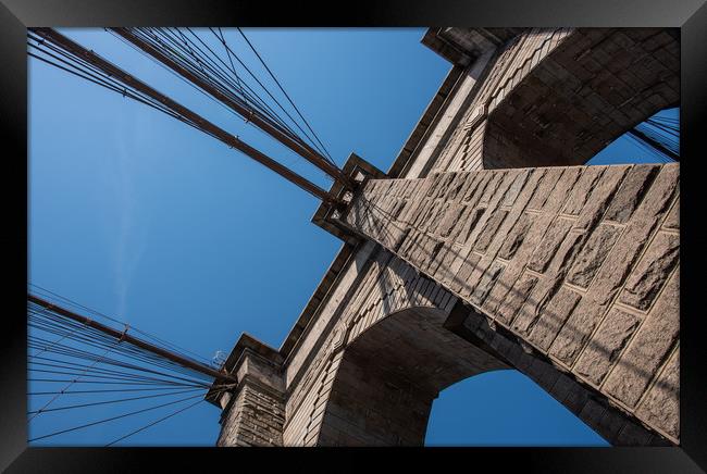 Brooklyn Bridge Framed Print by George Robertson