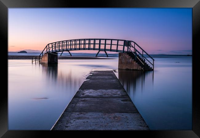High Tide at the Bridge to Nowhere Framed Print by George Robertson