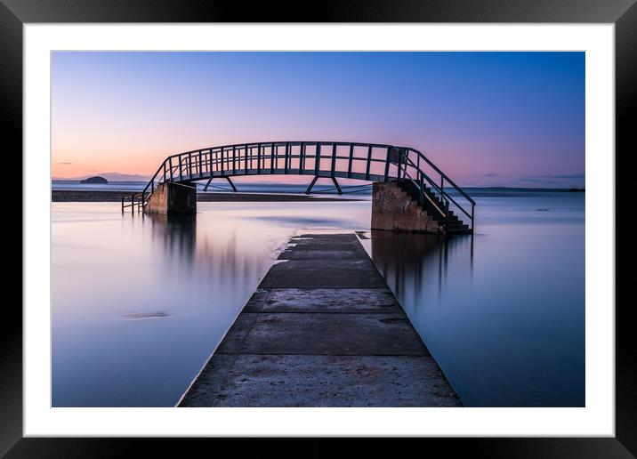 High Tide at the Bridge to Nowhere Framed Mounted Print by George Robertson