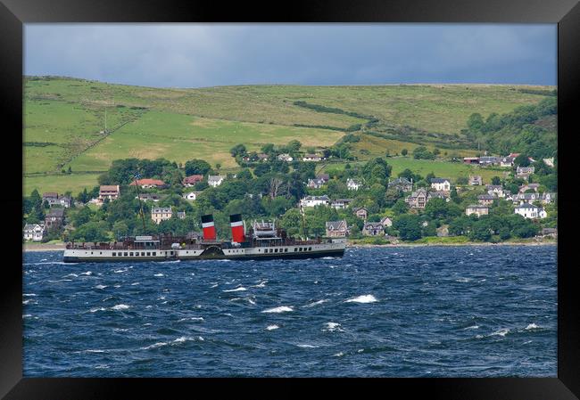 Paddlesteamer Waverley on River Clyde Framed Print by George Robertson