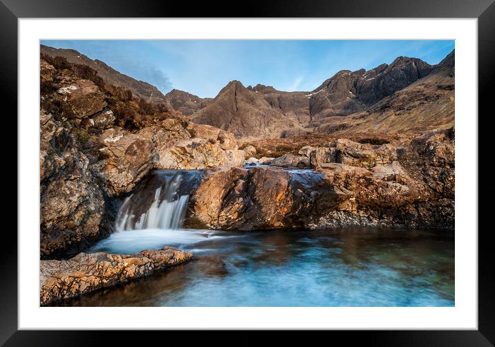 The Fairy Pools  on Skye Framed Mounted Print by George Robertson
