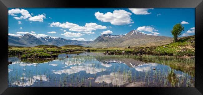 Black Mount reflections Framed Print by George Robertson