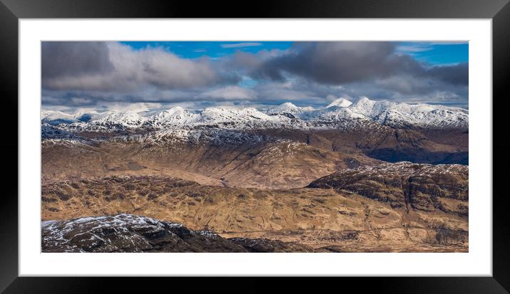 Looking North from Ben Lomond Framed Mounted Print by George Robertson