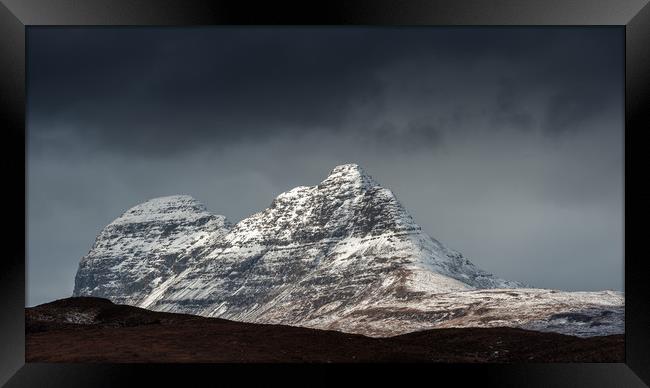 Suilven in Winter Framed Print by George Robertson