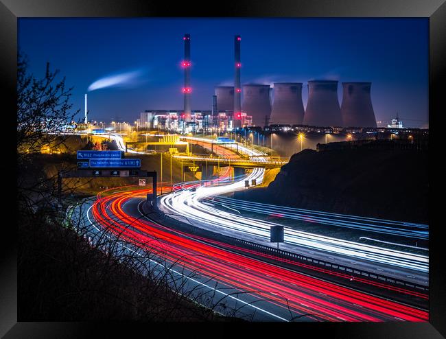 Last Puffs of Smoke at Ferrybridge Power station Framed Print by George Robertson