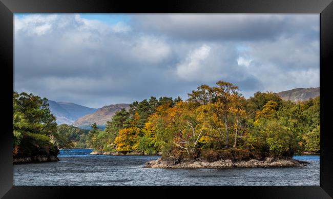 Autumn day at Loch Katrine Framed Print by George Robertson