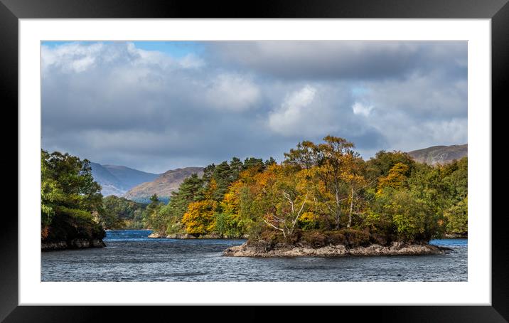 Autumn day at Loch Katrine Framed Mounted Print by George Robertson