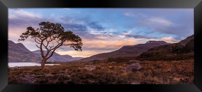 Sunset at Loch Maree Framed Print by George Robertson
