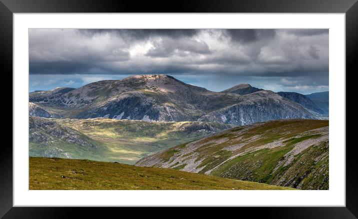 Beinn Dearg in NW Scotland Framed Mounted Print by George Robertson