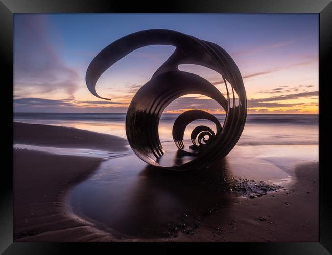 Mary's Shell at Cleveleys Beach Framed Print by George Robertson