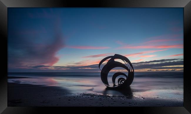 Mary's Shell at Cleveleys Beach Framed Print by George Robertson
