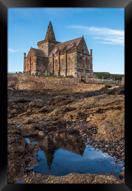 The Auld Kirk in St  Monans, Scotland Framed Print by George Robertson