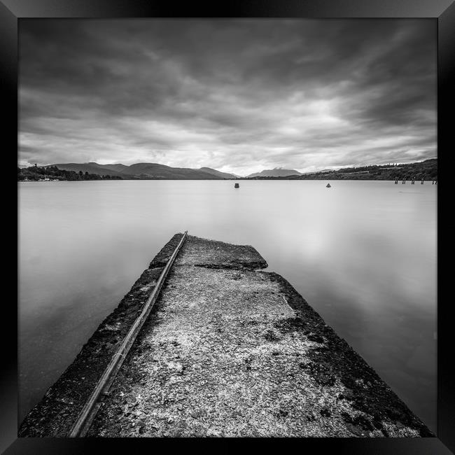 Old Jetty on Loch Lomond Framed Print by George Robertson