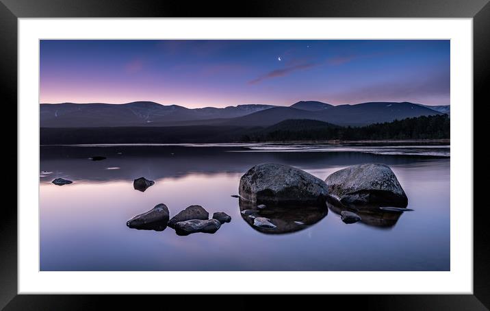 Sunrise at Loch Morlich, Scotland Framed Mounted Print by George Robertson