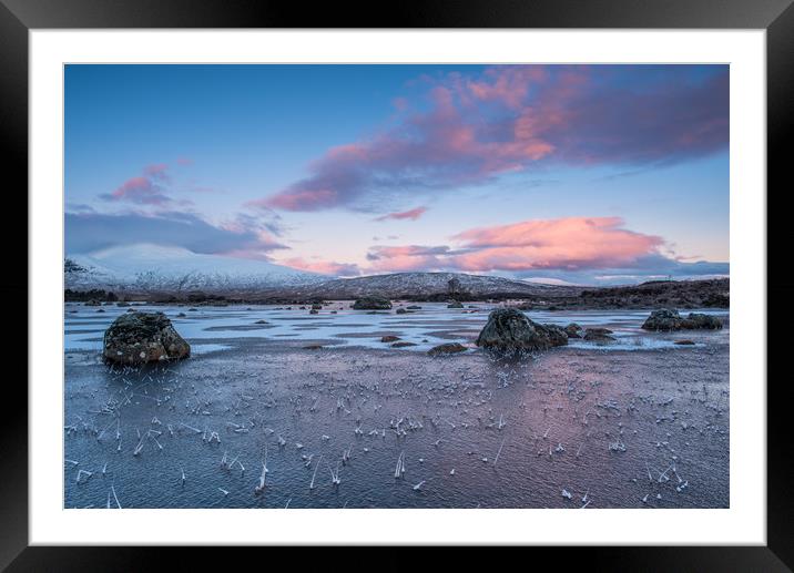 Rannoch Moor sunrise Framed Mounted Print by George Robertson