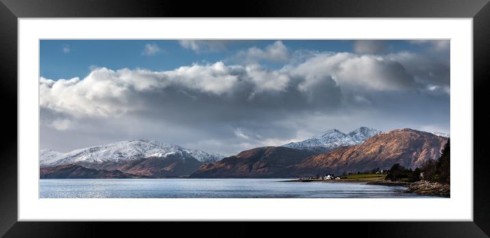 Looking over to Ardgour Penninsula Framed Mounted Print by George Robertson