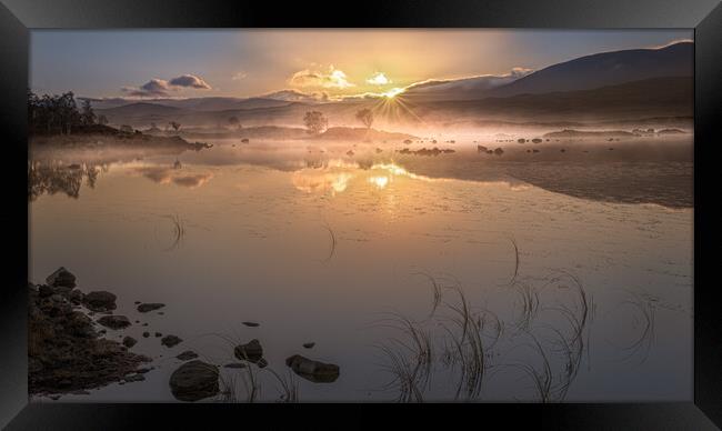 Sunrise on Rannoch Moor Framed Print by George Robertson