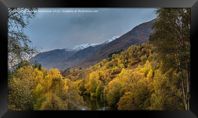 Autumn in Glen Affric Framed Print by George Robertson
