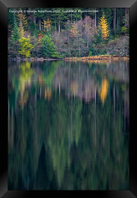 Autumn reflections on Loch Chon Framed Print by George Robertson