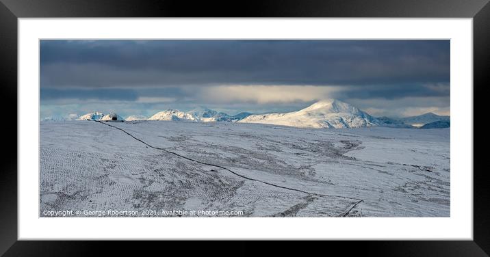 Ben Lomond in winter Framed Mounted Print by George Robertson