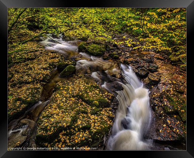 The Birks of Aberfeldy, Perthshire Framed Print by George Robertson