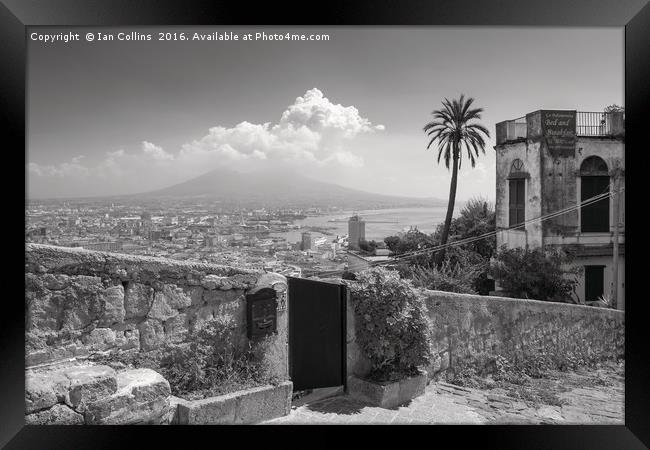 Naples and Vesuvius Framed Print by Ian Collins