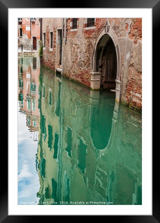 Rio de San Zanirovo, Venice Framed Mounted Print by Ian Collins