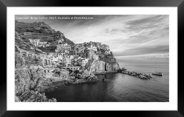 Arriving in Manarola, Italy Framed Mounted Print by Ian Collins