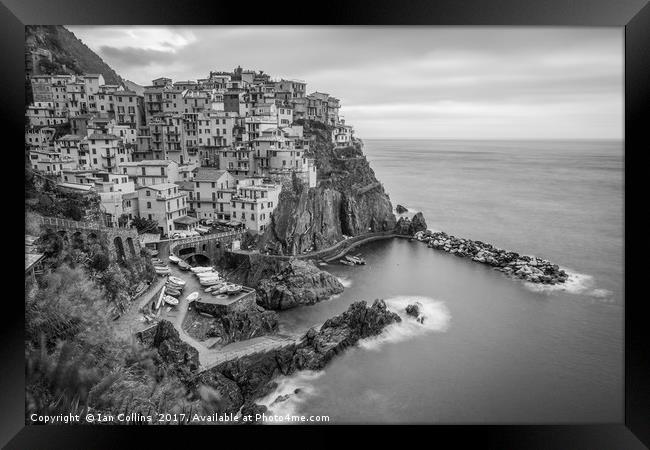 Time in Manarola, Italy Framed Print by Ian Collins