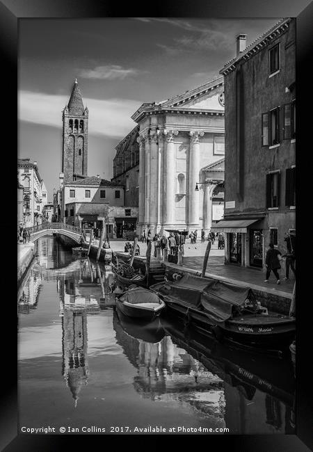 Rio de San Barnaba, Venice Framed Print by Ian Collins
