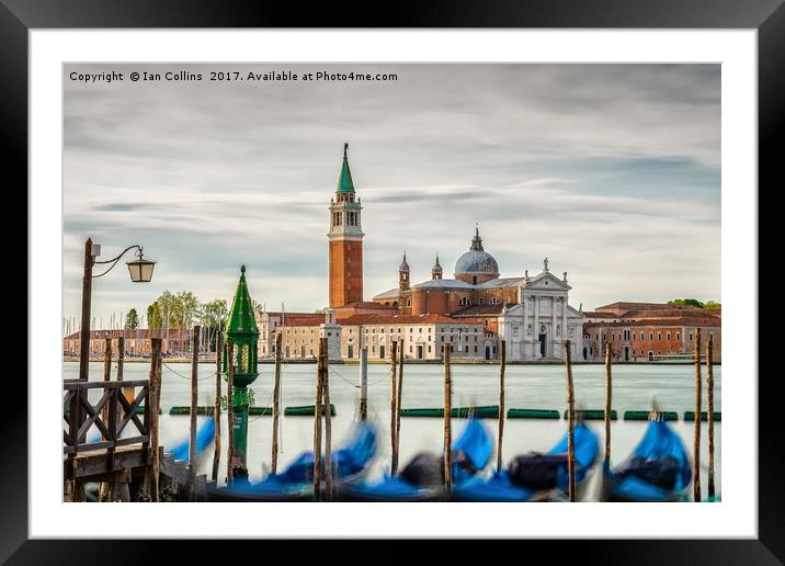 San Giorgio Maggiore, Venice Framed Mounted Print by Ian Collins