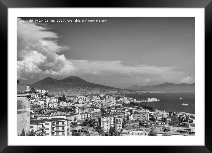 Clouds Over Vesuvius Framed Mounted Print by Ian Collins
