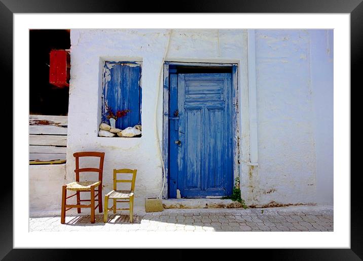 Old Hersonissos (Crete) Framed Mounted Print by Bob Morgans