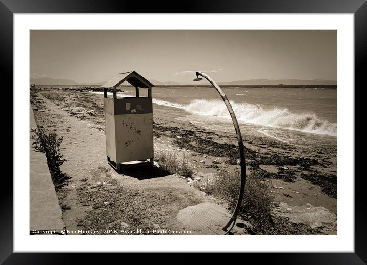 Glossa Beach On A Windy Day Framed Mounted Print by Bob Morgans