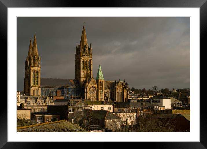 Truro Cathedral Framed Mounted Print by Kalvin Brookes