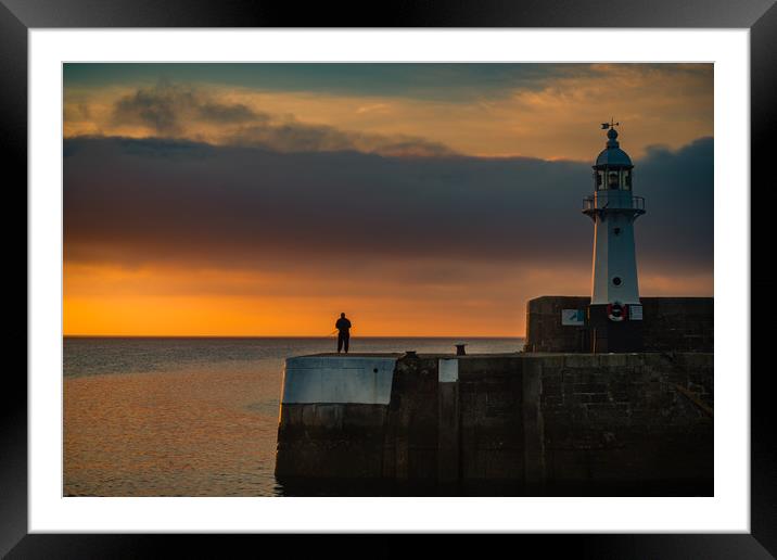 Dawn Fisherman Framed Mounted Print by Kalvin Brookes