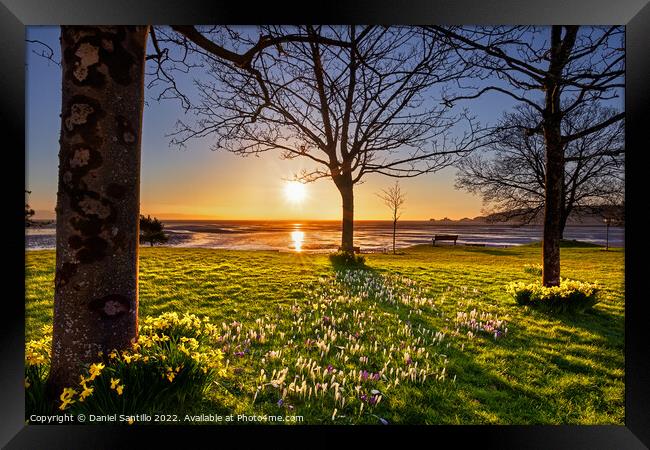 Mumbles from West Cross, Swansea Framed Print by Dan Santillo