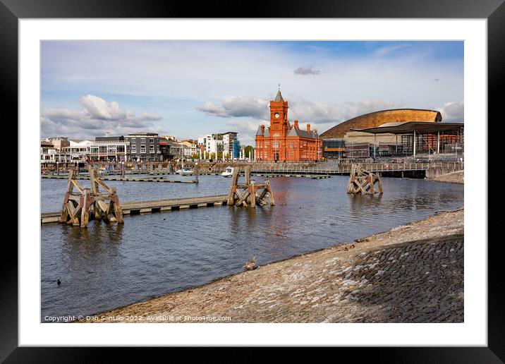 Mermaid Quay, Cardiff Bay, Wales Framed Mounted Print by Dan Santillo