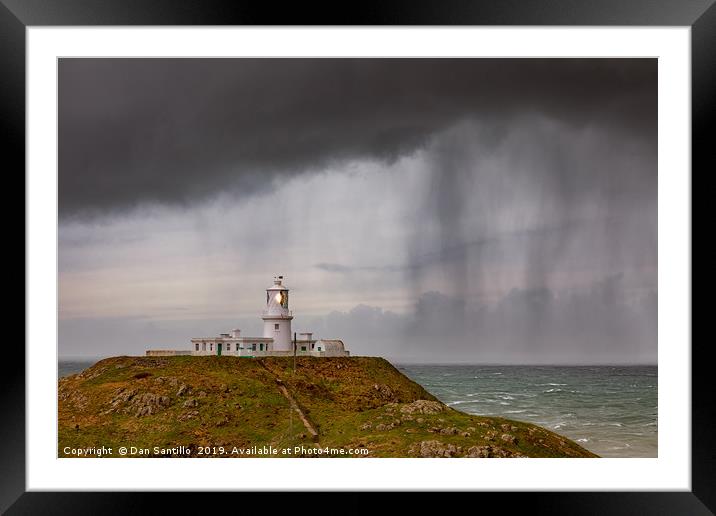 Strumble Head Lighthouse, Pembrokeshire Framed Mounted Print by Dan Santillo