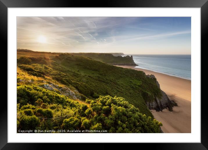 Looking towards Little Tor, Great Tor and Tor Bay, Framed Mounted Print by Dan Santillo