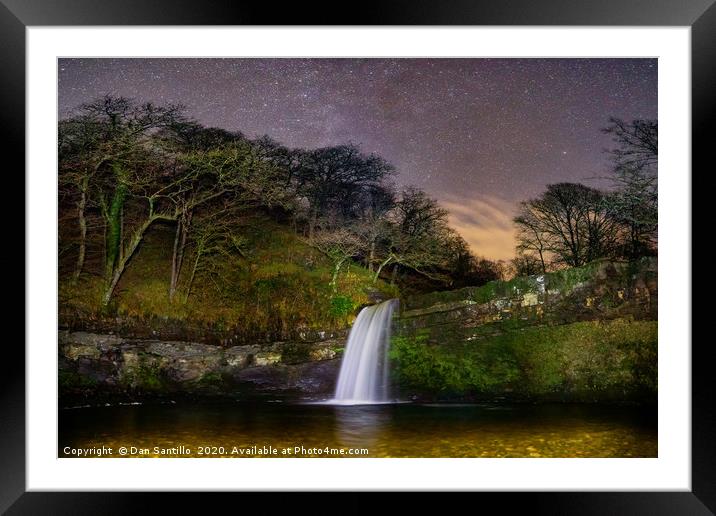 Sgwladus at night Framed Mounted Print by Dan Santillo