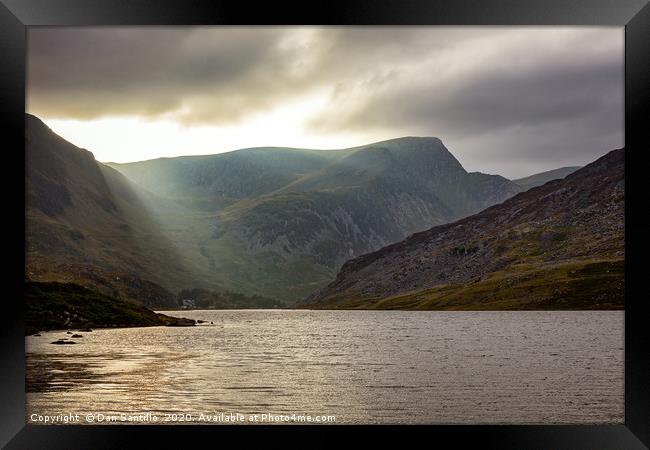 Llyn Ogwen, Snowdonia National Park Framed Print by Dan Santillo