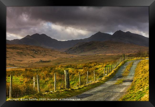 Snowdon Horseshoe, Snowdonia National Park Framed Print by Dan Santillo