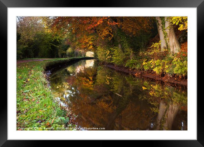 Monmouthshire and Brecon Canal, Brecon Beacons Nat Framed Mounted Print by Dan Santillo