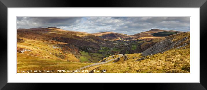 Fan Brycheiniog, Fan Hir, Cefn Cul, Bwlch Bryn-rhu Framed Mounted Print by Dan Santillo