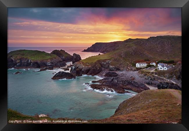 Kynance Cove, Cornwall Framed Print by Dan Santillo